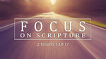 January 1, 2023 - Focus on Scripture